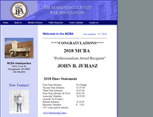 Tablet Screenshot of mahoningbar.org